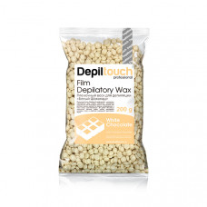 Пленочный воск "Белый Шоколад" в гранулах 200 гр.  Depiltouch
