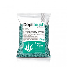 Продвинутый пленочный воск "Алое" в гранулах 100 гр.  Depiltouch