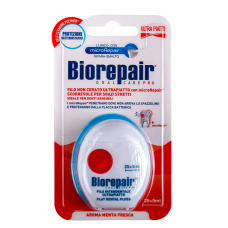 Biorepair® Flat Dental Floss 25+5m Зубная нить пропитанная воском